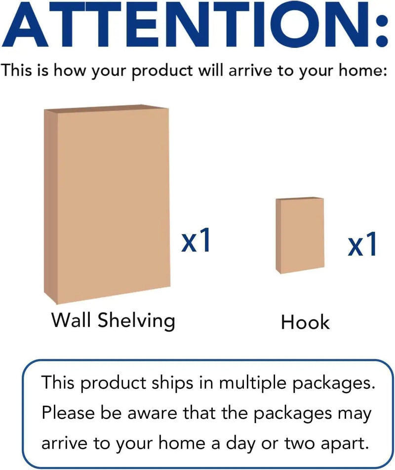 FLEXIMOUNTS 2-Pack 2x6ft Garage Shelving with Hooks, 24-inch-by-72-inch Wall Shelf Garage Storage Racks Floating Shelves, Black by GreenHaven Gardens