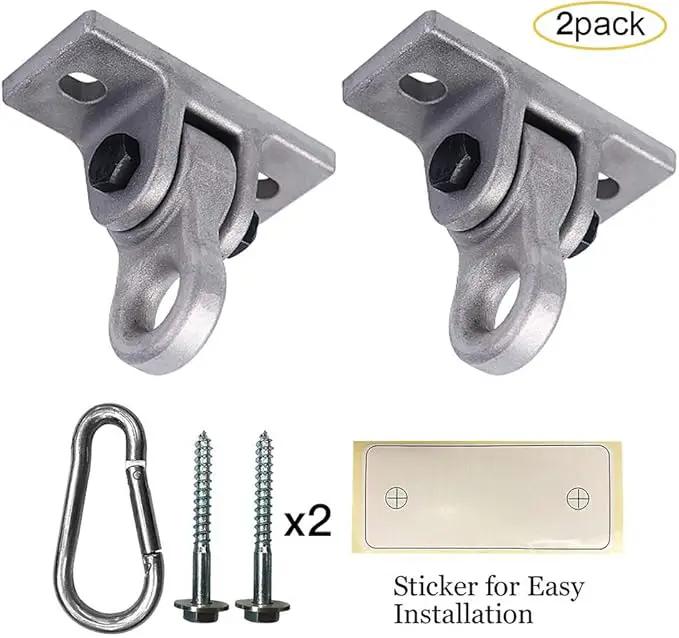 Heavy Duty Metal Color Swing Hangers Screws Bolts Included Over 5000 lb Capacity Playground Porch Yoga Seat Trapeze Wooden Sets Indoor Outdoor 2 Pack by GreenHaven Gardens