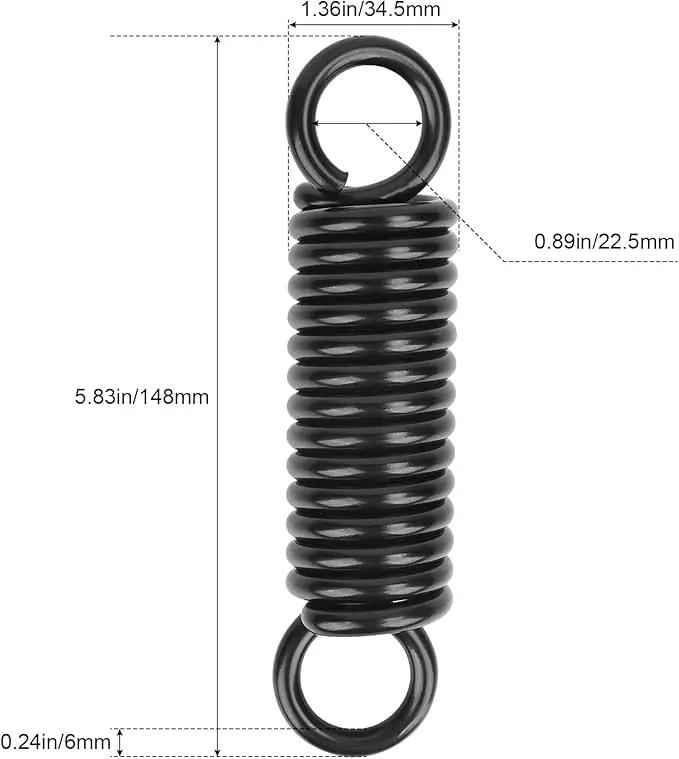 Hammock Spring Swing Hanging Hook for Chair Porch Yoga Tree Sandbag,500lbs Weight Capacity,Black by GreenHaven Gardens