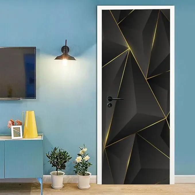 3D Peel and Stick Murals - Three-dimensional Wallpaper Self-adhesive Decals Removable PVC Waterproof Door Poster for Bedroom Living Room Wall Decoration 37.4 x 84.6 inch by GreenHaven Gardens