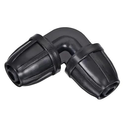 MECCANIXITY Drip Irrigation Elbow Barbed Fitting 8mm/11mm Tubing for Garden Drip Tape Tubing Sprinkler System Black Pack of 15 by GreenHaven Gardens