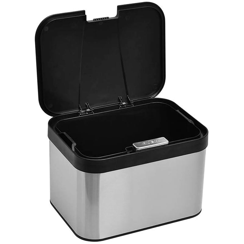 Compost Bin for Countertop, Compost Bucket Indoor Sealed, Food Waste Caddy, 1.13 Gallon Kitchen Compost Container with Lid, Compact and Easy Clean, Black Matte by GreenHaven Gardens