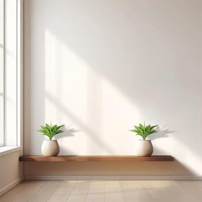 Artificial Agave Plants, UV Resistant Fake Agave Planters for Indoor and Outdoor Decorating Artificial Plants for Outdoors Fake Plants (2Pack, 12.6") Green by GreenHaven Gardens