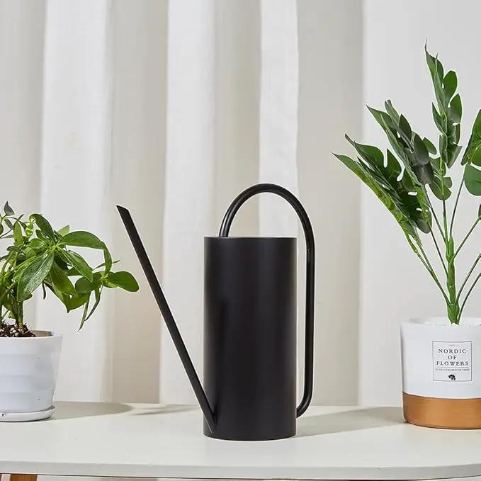Watering Can for Indoor Plants, 50 oz/1.5L Stainless Steel Watering Can Pot with Long Spout, Garden Watering Cans with Comfortable Handle for Indoor House Plants Bonsai Flower Decorative by GreenHaven Gardens