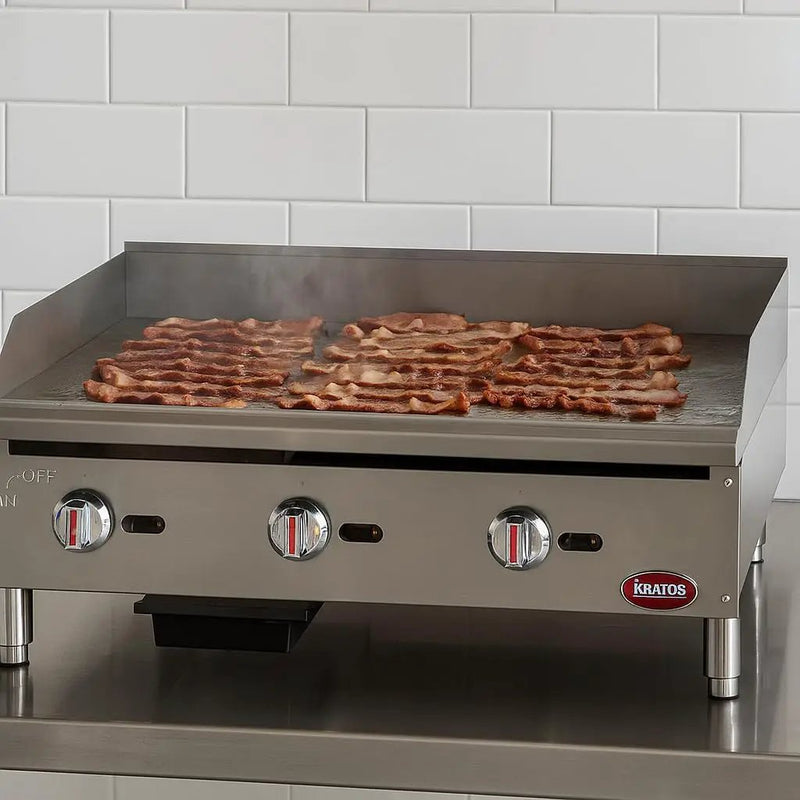 Kratos 29Y-005 36" Commercial Restaurant Gas Countertop Griddle, Manual Controls, 3 Burners, 90,000 BTU Output by GreenHaven Gardens