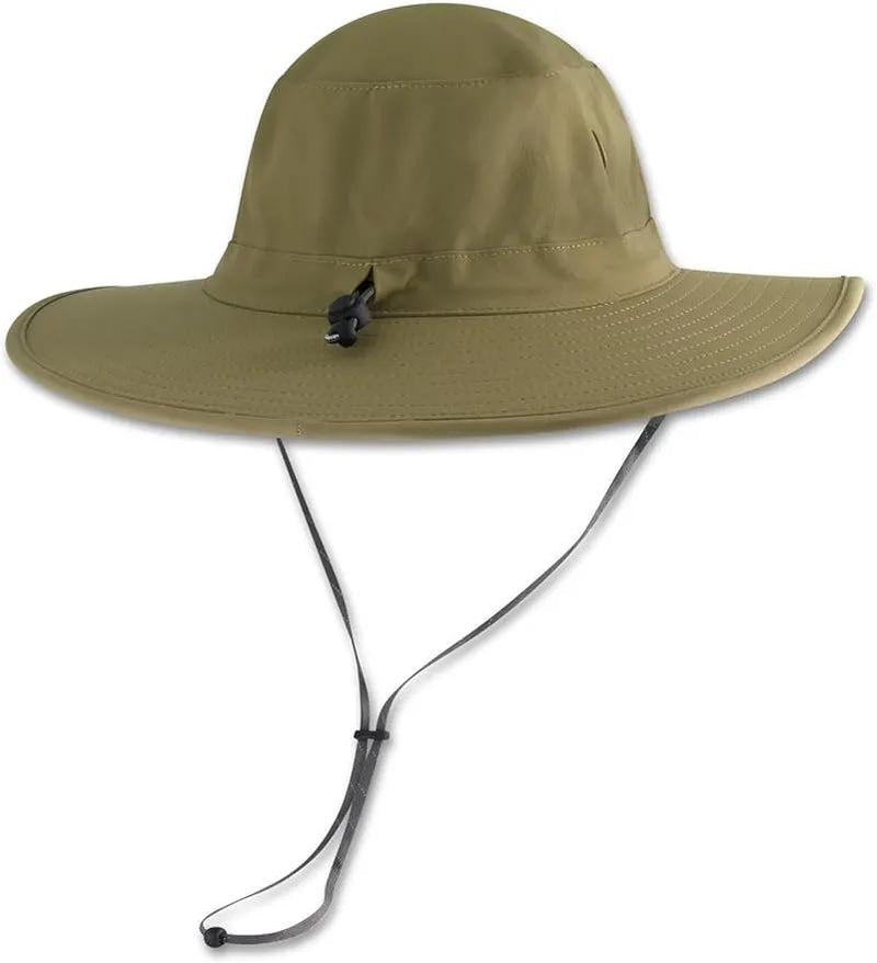Men's Shapeable Wide Brim Hat - UPF 50 Sun Protection - Maximum Coverage on Your Next Adventure - Sun Fearless Leo Hat by GreenHaven Gardens