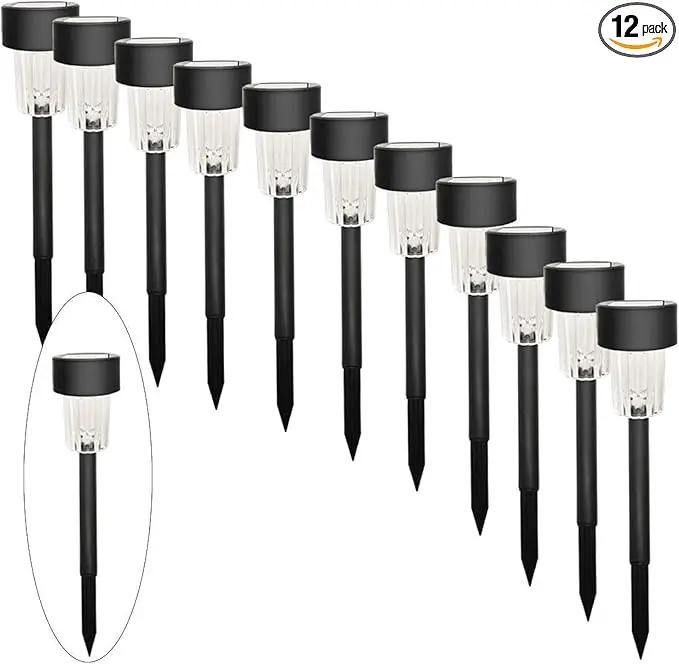 MAGGIFT 12 Pcs Solar Lights, Landscape Lights for Outdoor, Pathway, Lawn, Patio, Yard, Walkway, Deck, Driveway and Garden by GreenHaven Gardens