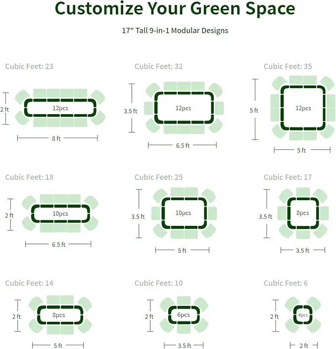 Enyu&You 8x2x1.5ft Galvanized Raised Garden Bed kit,Outdoor Oval Metal Planter Box for Planting Vegetables, Flowers,Fruits-White by GreenHaven Gardens