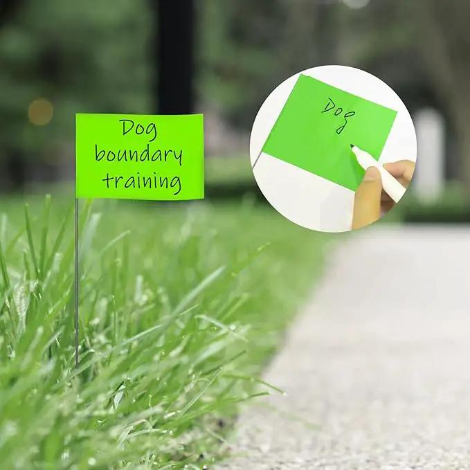 Zozen Marking Flags, Green Color | 1000 Pcs | 15x4x5 Inch, Yard Flags for Lawn & Irrigation & Landscape & Sprinkler & Survey & Dog Training. by GreenHaven Gardens