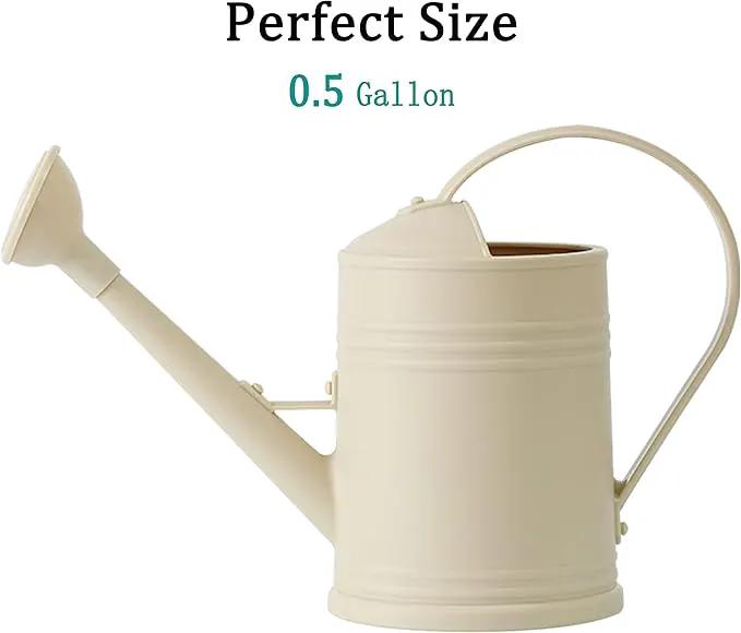 Watering Can for Indoor Plants, Flower Watering Can, Plastic Water Can for Plants with Sprinkler Head 68 oz, 1/2 Gallons by GreenHaven Gardens