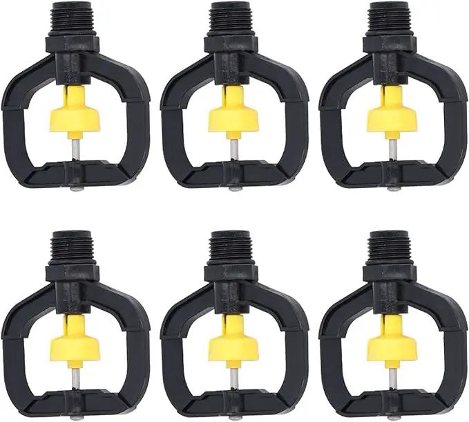 G1/2 Male Thread Rotating Irrigation Sprinkler, 12pcs Misting Spray Nozzle, Plastic Spray Nozzle Misting Nozzle Atomizing Micro Sprinkler for Garden Yard Lawn Watering Sprinkling by GreenHaven Gardens