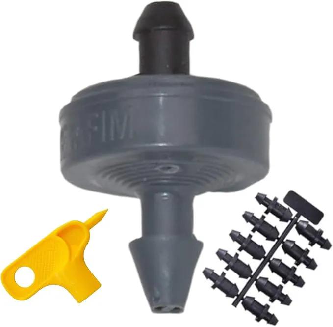 1 GPH Netafim Woodpecker Jr Pressure Compensating Dripper Emitters (35-Pack) Kit with Hole Punch Tool and Goof Plugs for Drip Irrigation Systems by GreenHaven Gardens