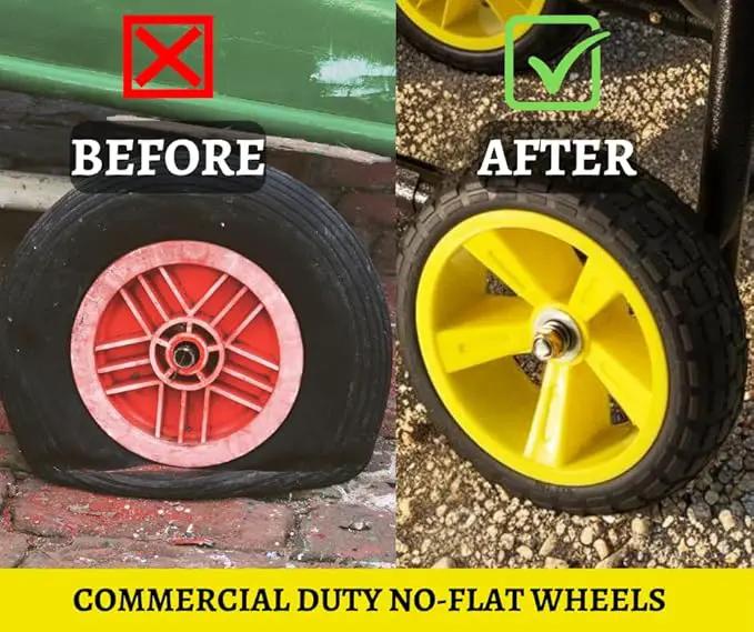 Garden Hose Reel Cart, Heavy Duty Steel Reel with Wheels, Garden Hose Holder for Outside, Backyard, or Lawn, Mobile Garden Cart Holds Up to 250 ft of 5/8’’ by GreenHaven Gardens
