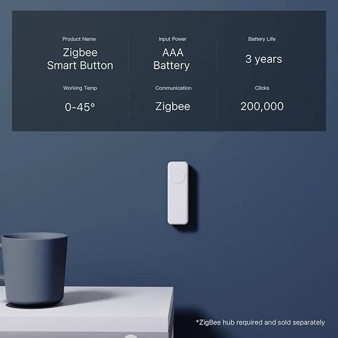THIRDREALITY ZigBee Smart Button Red, 3-Way Remote Control, Require Zigbee hub, Work with SmartThings, Aeotec, Hubitat, Home Assistant, Third Reality Hub, Battery Included. by GreenHaven Gardens