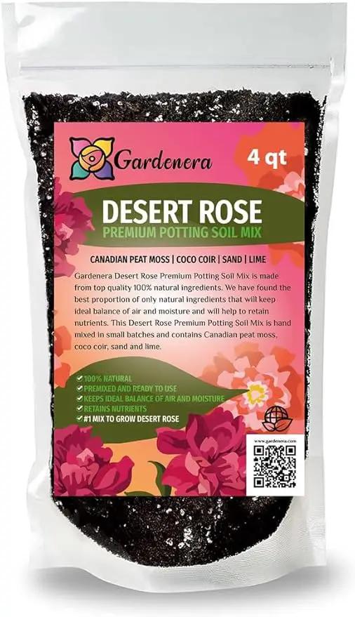 Desert Rose Planting Mix - Provide Your Adenium with an Ideal Growing Environment - 4 QUARTS by GreenHaven Gardens
