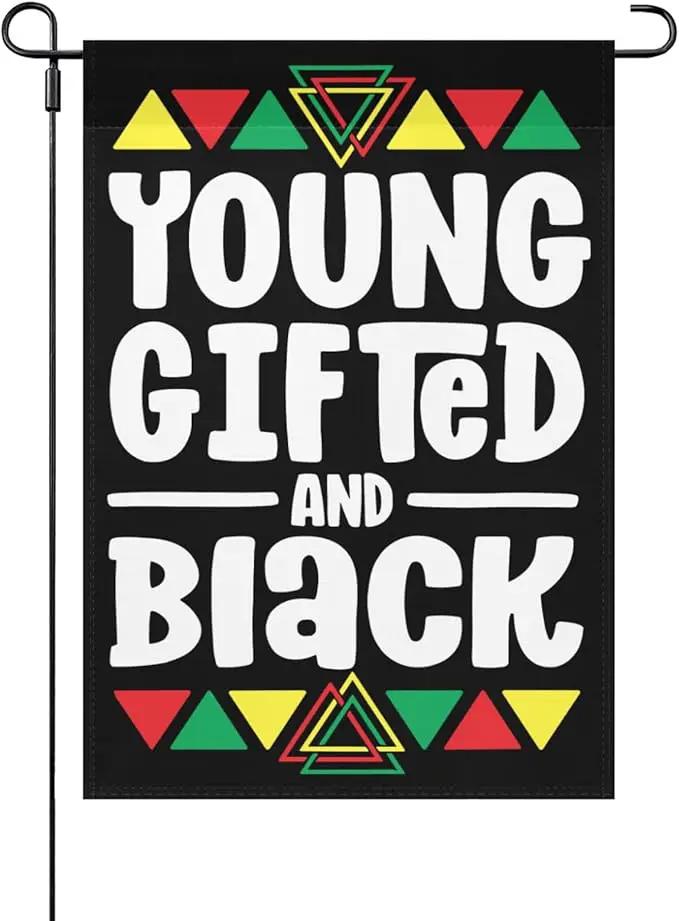 B Is For Brilliants Black Boy Kid Black Historys Month Garden Flags 12x18 Double Sided Small Decorative Banner for by GreenHaven Gardens