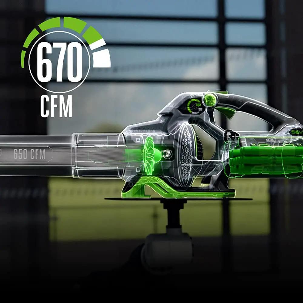 EGO POWER+ Combo, Cordless Trimmer and Blower, 15" Trimmer for Weeds and Grass with POWERLOAD and Cordless Electric 670 CFM Blower, Includes 56V 4.0Ah Battery and Charger - ST6703LB by GreenHaven Gardens