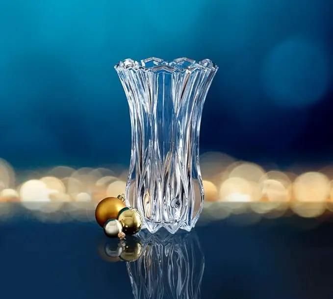 Mikasa Celebrations Blossom Crystal Vase, 12-Inch Tall, Elegant Cut Glass Design for Floral Arrangements and Decorative Centerpieces by GreenHaven Gardens