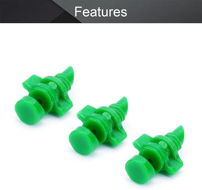 MroMax 25Pcs 180 Degree Micro Sprayer Automizing Sprinkler Nozzle Hydroponic Aeroponic Misters Fan Jet for Miniature Garden Lawn Plant Irrigation System Green by GreenHaven Gardens