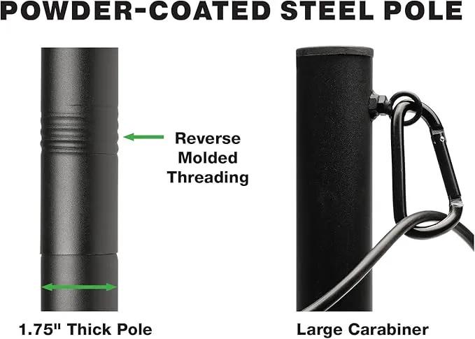 Excello Global Products Wooden Planter Box Set with 10' String Light Pole - 14"x14", Ready to Assemble. by GreenHaven Gardens