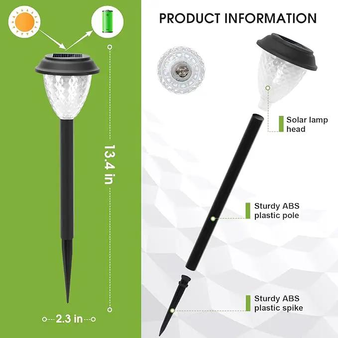 GOODFOEVER Solar Pathway Lights Outdoor, 16 Pack Solar Powered Garden Lights Waterproof, Auto On/Off Solar Yard Light for Lawn Patio Walkway Driveway Decor Landscape Lighting by GreenHaven Gardens