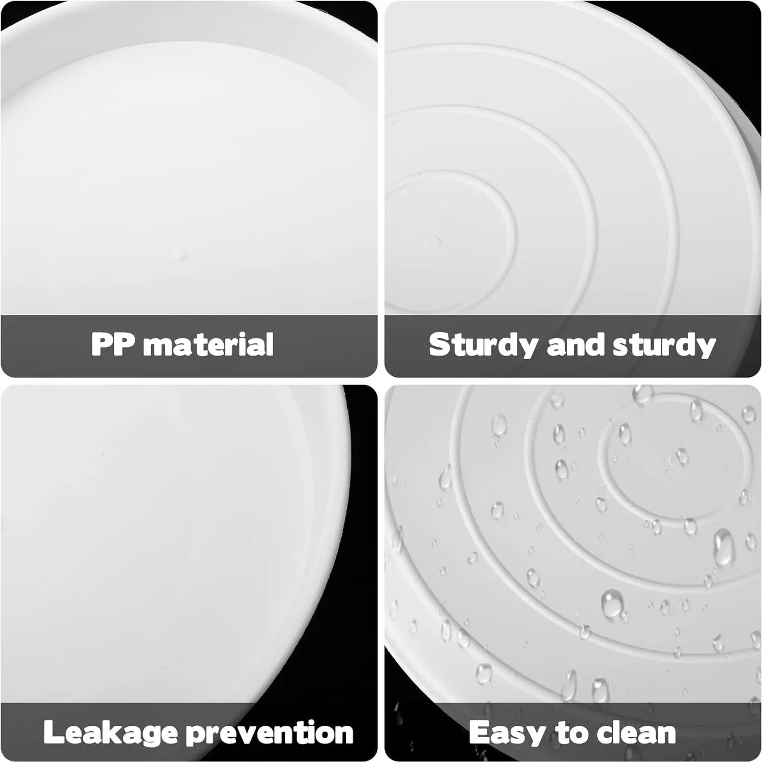 3 Size Round Stepping Stone Molds, 6 Pcs 8.8''/10''/ 11.2'' Reusable Concrete Mold for Garden Stepping Stones Large Tray for Concrete and Stained Glass for Garden Walk Way by GreenHaven Gardens