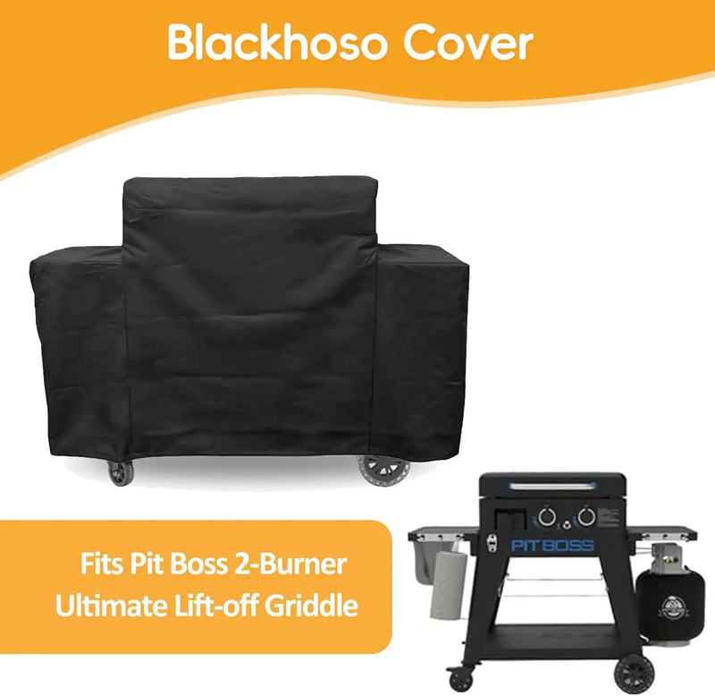 Grill Cover for Pit Boss 2-Burner Ultimate Lift-Off Griddle Grill PB2BGD2, Outdoor Grill Cover for Pit Boss Sierra Griddle 2B Ultimate Griddle, Waterproof UV Resistant Pit Boss Cover by GreenHaven Gardens