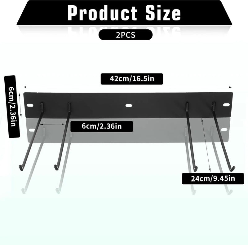 Folding Chair Storage Rack for Chair Organization and Garage Wall Mount Storage, Garden Tool Rack Organizer (2 Pack) by GreenHaven Gardens