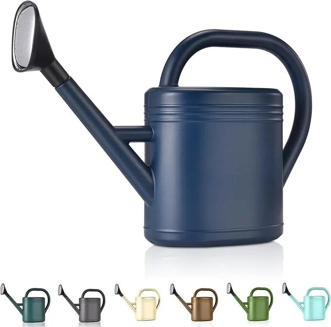 Watering Can 1 Gallon for Indoor Plants, Garden, Outdoor Plant House Flower, Gallon Large Long Spout with Sprinkler Head (Blue) by GreenHaven Gardens