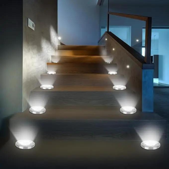 Solar Lights Outdoor Waterproof, 12 Packs Bright Solar Ground Lights with Updated 12 LEDs, Solar Garden Lights Landscape Lights for Pathway Walkway Driveway Patio Yard Deck Lawn Decor (Cold) by GreenHaven Gardens