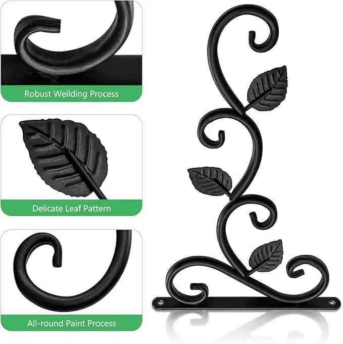 2 Pack Plants Hangers Outdoor Indoor Decor, Wall Hooks for Hanging Plant Bracket, Plant Hooks for Bird Feeder, Wind Chime, Lights, Lanterns by GreenHaven Gardens