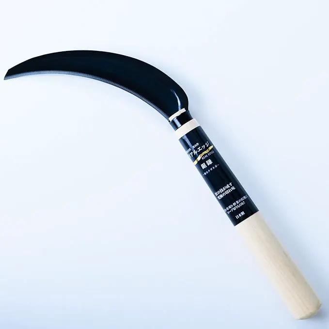 Japanese Weeding Steel Grass Sickle Gardening Tools [Made in Japan] Clearing Hand Held Garden Tool Farming Portable Weeder by GreenHaven Gardens