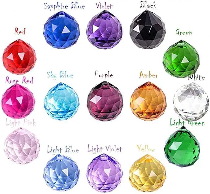 MerryNine 20Pack Crystal Ball 0.8"/20mm Prism Sun Shine Catcher Rainbow Pendants Maker, Hanging Crystals Prisms for Windows, for Feng Shui, for Gift (Multicolor) by GreenHaven Gardens