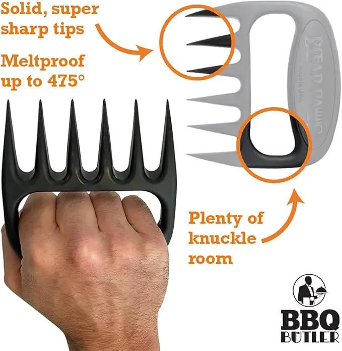 The Original Bear Paw Meat Shredder - Claws for Shredding Pork, Chicken & Any Meat (Teal) by GreenHaven Gardens