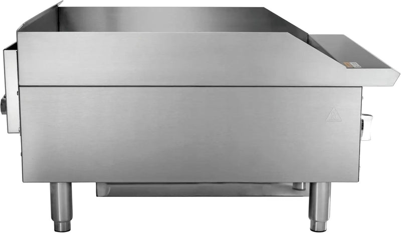 Kratos 24" Wide Commercial Countertop Griddle, Gas Hot Plate for Restaurants, Manual Controls, 2 Independent Burners, Powerful 60,000 BTU Output (29Y-004) by GreenHaven Gardens