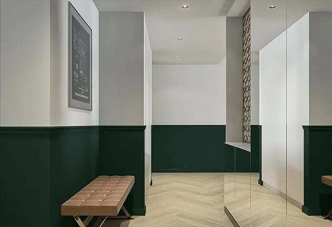 Dimoon 236''x15.7'' Emerald Dark Skin Peel and Stick Wallpaper Contact Paper Modern Self Adhesive Wall Paper Removable Renter Friendly Textured Solid Vinyl Roll (236''x15.7'',Emerald Dark Skin) by GreenHaven Gardens