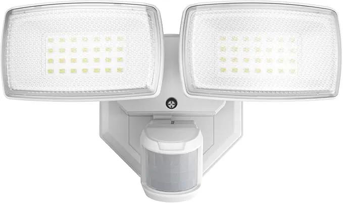 Onforu 32W 2 Head Motion Sensor Outdoor Lights, 3200LM 6500K LED Security Light, Dusk to Dawn, Motion Detector Light for Outside, IP65 Waterproof Flood Lights for Garage, Yard(White) by GreenHaven Gardens