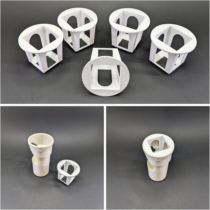 Grow Cubes for Hydroponic System/Compatible with Gardyn (10 Grow Cubes / 10 White caps) by GreenHaven Gardens