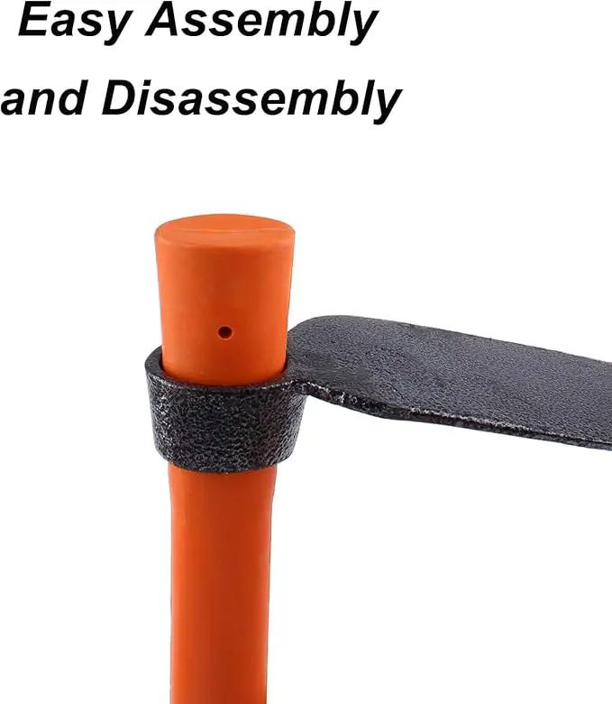 Single Head Hoe with Heavy Duty Forged Adze and Ergonomic Non-Slip Handle for Loosening Soil, Gardening, Transplanting Outdoor 39mm/15-Inch by GreenHaven Gardens