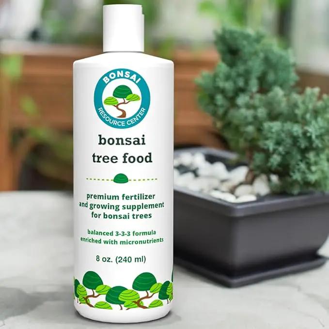 Bonsai Tree Food | Premium, Gentle Liquid Fertilizer for Healthy Growth, Strong Stems and Beautiful Blooms | 3-3-3 Balanced NPK Concentrate | Made in USA | 8 oz (240 ml) by GreenHaven Gardens