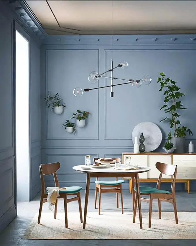 Dimoon 118''x17.7'' Blue Peel and Stick Wallpaper Contact Paper Modern Self Adhesive Wall Paper Removable Renter Friendly Textured Solid Color Shelf Cabinet Vinyl Roll (118''x17.7'',Light Grey Blue) by GreenHaven Gardens