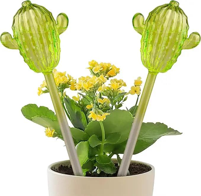 Ahhute Plant Watering Globes, Cactus Self Watering Globes, Glass Self Watering Planter Insert, Cacti Plant Watering Devices, Automatic Plant Waterer Indoor, Watering Bulbs, 2 Pack by GreenHaven Gardens