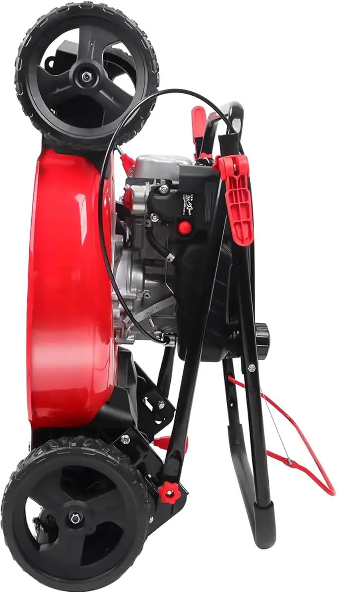 PowerSmart Lawn Mower Gas Powered, 21-Inch 144cc Engine 3-in-1 Walk-Behind Push Lawn Mower, Oil Included by GreenHaven Gardens