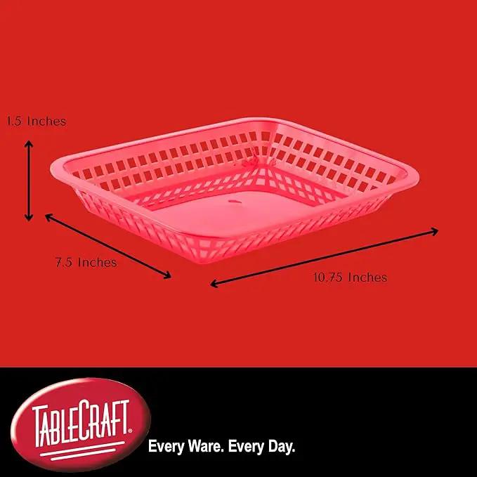 TableCraft Products C1079R Cash and Carry Large Grande Basket, Red (Pack of 12) by GreenHaven Gardens