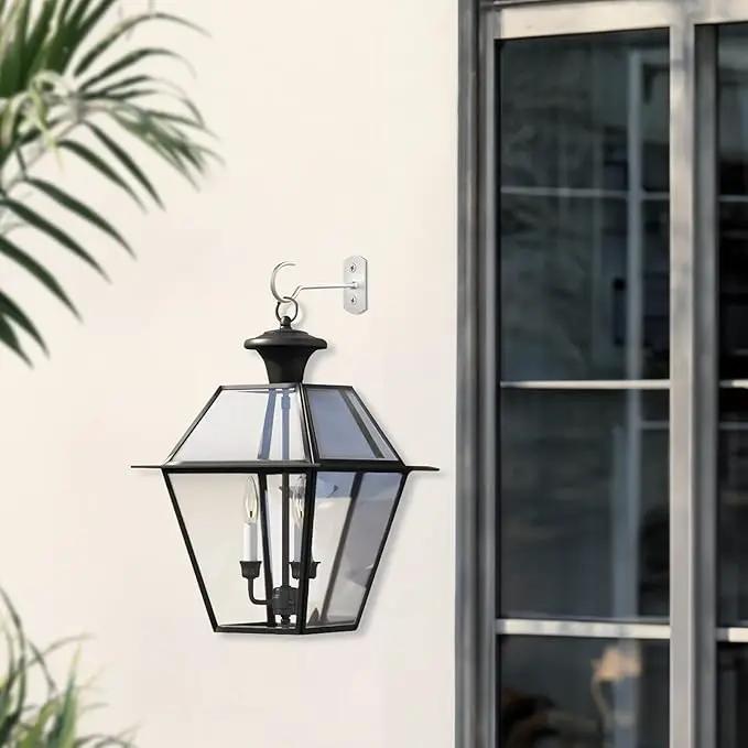 Hanging Plant Bracket 6inch 4Pack Metal Plant Hook Shepherds Hook Decorative Wall Plant Hanger for Hanging Lanterns Bird Feeder Flower Basket Home Decor Indoor & Outdoor White by GreenHaven Gardens