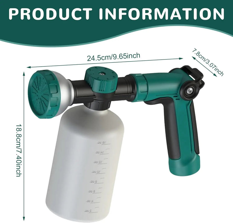 Fertilizer Sprayer, Hose End Sprayer for Liquid Fertilizer/Soap, 500ml with Clear Scale, Detachable Car Wash Hose Attachment for Watering Plants, Soap Attachment by GreenHaven Gardens