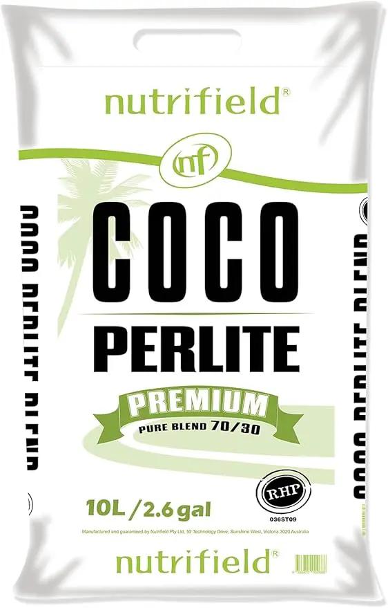 Coco Coir Perlite Mix Potting Soil - 70/30 Blend - Pre Buffered Plant Soil with Calcium, Organic Coconut Coir & Perlite for Plants - Garden Soil for Hydroponic, Indoor & Outdoor Gardening by GreenHaven Gardens