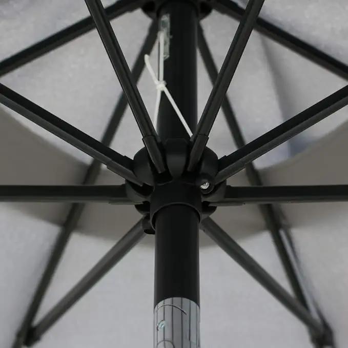 Sunnyglade 9' Patio Umbrella Outdoor Table Umbrella with 8 Sturdy Ribs (Grey) by GreenHaven Gardens