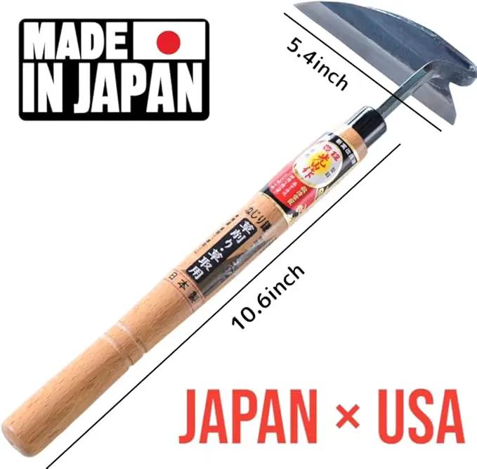 Gardening Weeding Sickle Hand-held Tools [Made in Japan] Japanese Garden Weeder Hand Hoe by GreenHaven Gardens