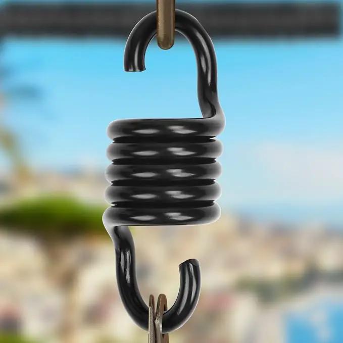 Hammock Spring Swing Hammoch Springs for Hanging Porch Chair 550lbs Weight Capacity,Black by GreenHaven Gardens